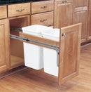 REV A SHELF : Wood Top Mount Pullout Double Waste Containers