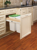 REV A SHELF : Wood Top Mount Pullout Double Waste Containers