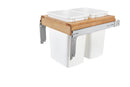 REV A SHELF : Wood Top Mount Pullout Double Waste Containers
