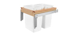 REV A SHELF : Wood Top Mount Pullout Double Waste Containers