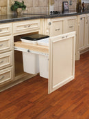 REV A SHELF : Wood Top Mount Pullout Double Waste Containers