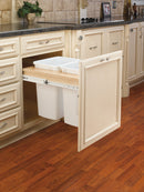 REV A SHELF : Wood Top Mount Pullout Double Waste Containers