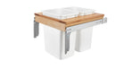 REV A SHELF : Wood Top Mount Pullout Double Waste Containers