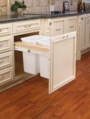 REV A SHELF : Wood Top Mount Pullout Double Waste Containers