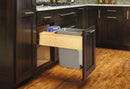 REV A SHELF : Wood Top Mount Pullout Waste Container w/ Soft-Close/Open