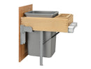 REV A SHELF : Wood Top Mount Pullout Waste Container w/ Soft-Close/Open