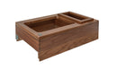 REV A SHELF : Walnut Top Mount Pullout Waste Container w/ Soft-Close/Open