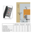 REV A SHELF : Walnut Top Mount Pullout Waste Container w/ Soft-Close/Open