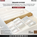 REV A SHELF : Wood Drawer Divider Accessory for Rev-A-Shelf® Drawer Inserts