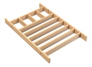 REV A SHELF : Wood Shallow Drawer Divider Insert 36" Cabinet