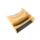 REV A SHELF : Craftsman Collection Solid Maple Adjustable Deep Drawer Divider Insert w/ Black Accents for 21”-24” Base Cabinet Drawers