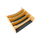 REV A SHELF : Craftsman Collection Solid Maple Adjustable Deep Drawer Divider Insert w/ Black Accents for 21”-24” Base Cabinet Drawers