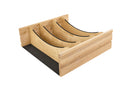 REV A SHELF : Craftsman Collection Solid Maple Adjustable Deep Drawer Divider Insert w/ Black Accents for 21”-24” Base Cabinet Drawers