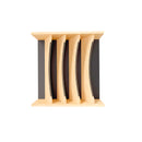 REV A SHELF : Craftsman Collection Solid Maple Adjustable Deep Drawer Divider Insert w/ Black Accents for 21”-24” Base Cabinet Drawers