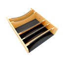 REV A SHELF : Craftsman Collection Solid Maple Adjustable Deep Drawer Divider Insert w/ Black Accents for 27”-30” Base Cabinet Drawers