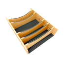 REV A SHELF : Craftsman Collection Solid Maple Adjustable Deep Drawer Divider Insert w/ Black Accents for 27”-30” Base Cabinet Drawers