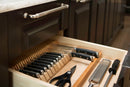 REV A SHELF : Wood Trim-to-Fit Knife Block Drawer Insert Organizer