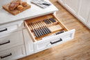REV A SHELF : Wood Trim-to-Fit Knife Block Drawer Insert Organizer