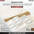 REV A SHELF : Wood Trim-to-Fit Knife Block Drawer Insert Organizer