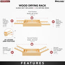 REV A SHELF : Wood Drying Rack - Frame Only