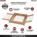 REV A SHELF : Wood Drying Rack w/ BLUM Soft-Close Slides