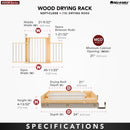 REV A SHELF : Wood Drying Rack w/ BLUM Soft-Close Slides