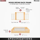 REV A SHELF : Wood Drying Rack - Frame Only