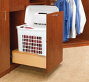 REV A SHELF : Wood Vanity Bottom Mount Hamper w/ Soft-Close/Open