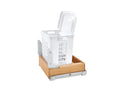 REV A SHELF : Wood Vanity Bottom Mount Hamper w/ Soft-Close