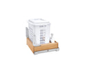 REV A SHELF : Wood Vanity Bottom Mount Hamper w/ Soft-Close