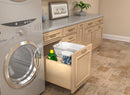 REV A SHELF : Wood Hamper with OXO and Storage for Base Cabinets w/ Soft-Close