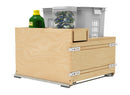 REV A SHELF : Wood Hamper with OXO and Storage for Base Cabinets w/ Soft-Close