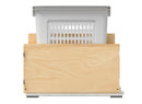 REV A SHELF : Wood Hamper with OXO and Storage for Base Cabinets w/ Soft-Close