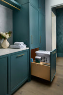 REV A SHELF : Wood Hamper with OXO and Storage for Full-Height Base Cabinets w/ Soft-Close