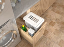 REV A SHELF : Wood Hamper with OXO and Storage for Full-Height Base Cabinets w/ Soft-Close