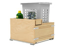 REV A SHELF : Wood Hamper with OXO and Storage for Full-Height Base Cabinets w/ Soft-Close