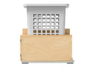 REV A SHELF : Wood Hamper with OXO and Storage for Full-Height Base Cabinets w/ Soft-Close