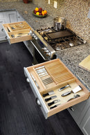 REV A SHELF : Wood Trim-to-Fit Knife Block Drawer Insert Organizer