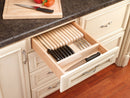 REV A SHELF : Wood Trim-to-Fit Knife Block Drawer Insert Organizer