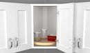 REV A SHELF : Wood Full-Circle Lazy Susans for Corner Wall Cabinets w/Swivel bearing
