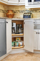 REV A SHELF : Wood Full-Circle Lazy Susans for Corner Base Cabinets w/Swivel bearing