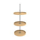 REV A SHELF : Wood Full-Circle 3-Shelf Lazy Susans for 36" H Corner Wall Cabinets