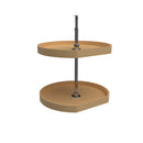 REV A SHELF : Wood D-Shaped 2-Shelf Lazy Susans for Corner Wall Cabinets