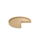 REV A SHELF : Wood Kidney-Shaped Lazy Susans Shelf for Corner Base Cabinets