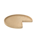 REV A SHELF : Wood Kidney-Shaped Lazy Susans for Corner Base Cabinets w/Swivel bearing