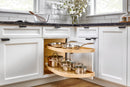 REV A SHELF : Two-Tier Wood Classic Girasolo for Left Opening/Blind Right Corner Cabinet - 15" Opening