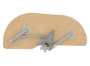 REV A SHELF : Maple Single-Tier Girasolo w/Soft-Close for 18” Right Door/Blind Left Corner Cabinets