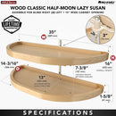 REV A SHELF : Wood 2-Shelf Blind Corner Pullout Organizers