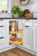 REV A SHELF : Wood 2-Shelf Pie-Cut Lazy Susans for Corner Base Cabinets