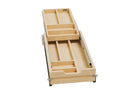 REV A SHELF : Wood Base Cabinet Two-Tier Replacement Drawer System w/ Soft-Close